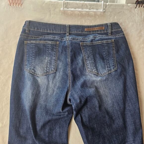 Standards & Practices Jeans 18 Women’s Plus Medium Blue Wash distressed - Picture 13 of 15